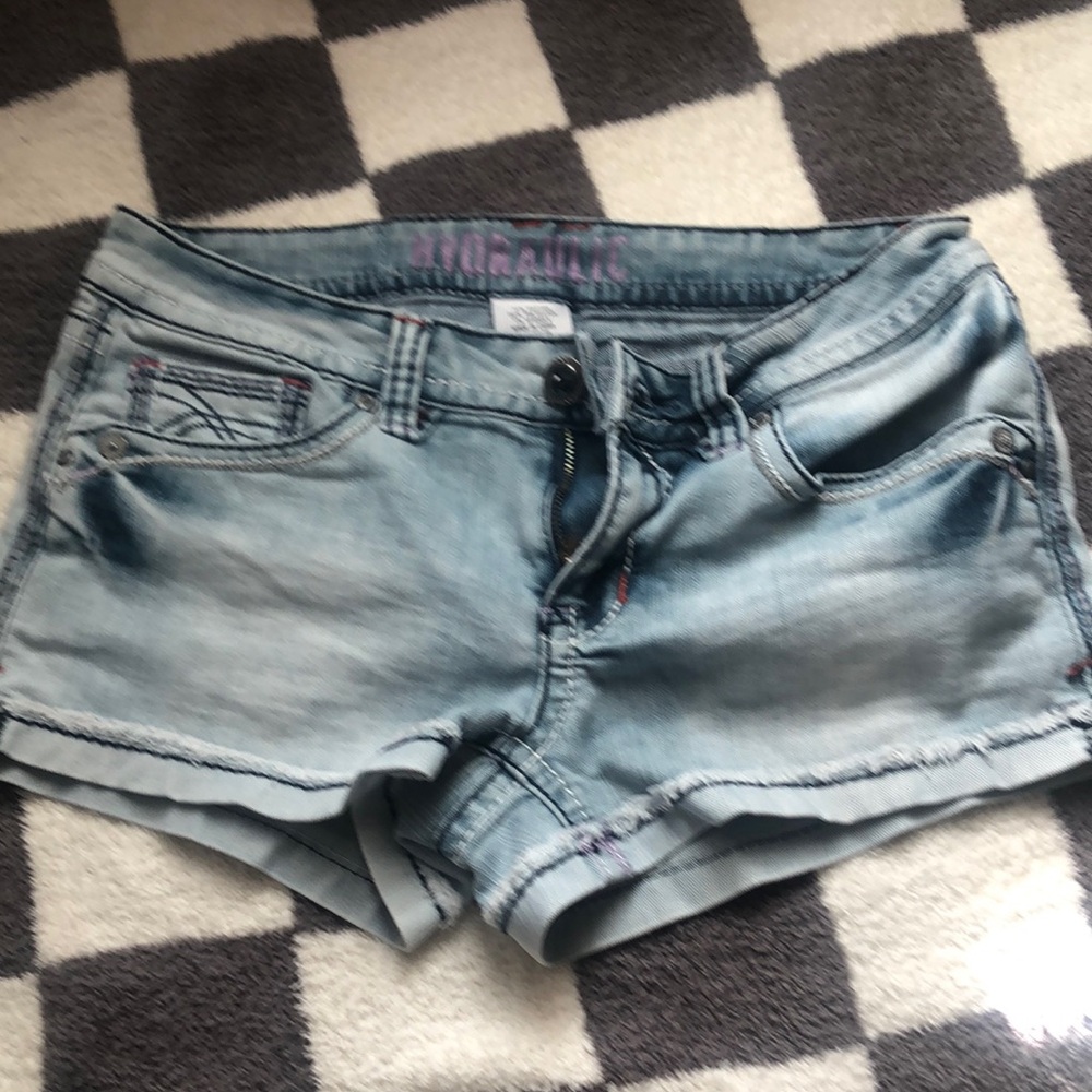 Hudson Light Wash Denim Shorts - Picture 1 of 2